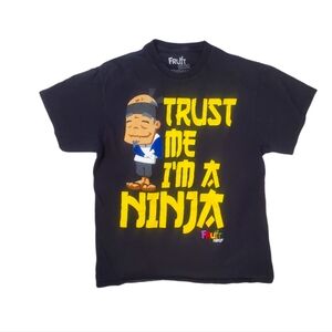 Fruit Ninja Men's Black Trust Me‎ I'm A Ninja Classic Game T-Shirt Large